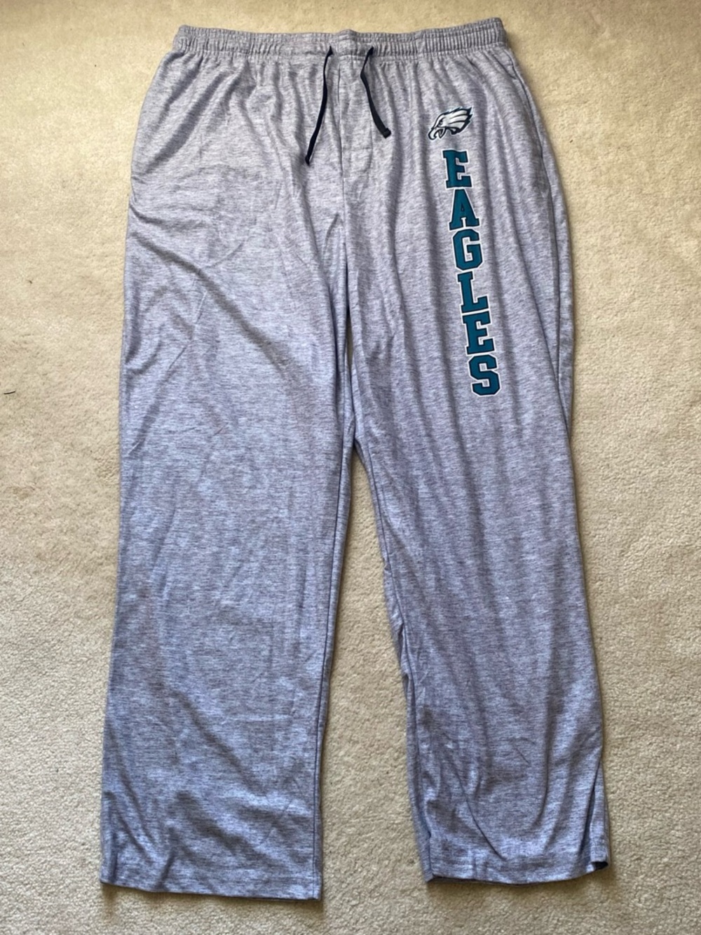 Philadelphia Eagles Womens Lounge Pajama Pants NFL Sleepwear XL XLarge Soft Gray